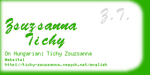 zsuzsanna tichy business card